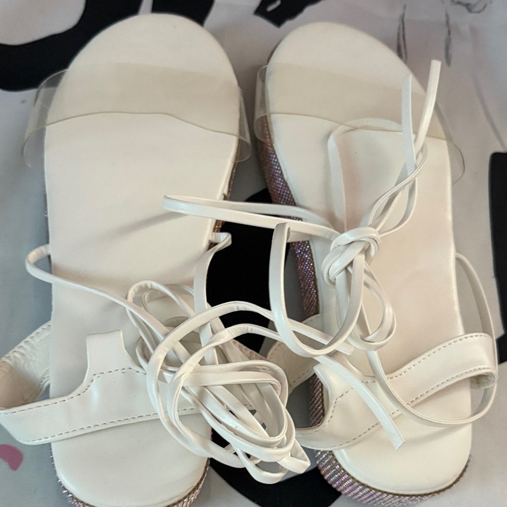 Women's Sexy Leg Wrap Around Sandal Sz 8.5 Nwot